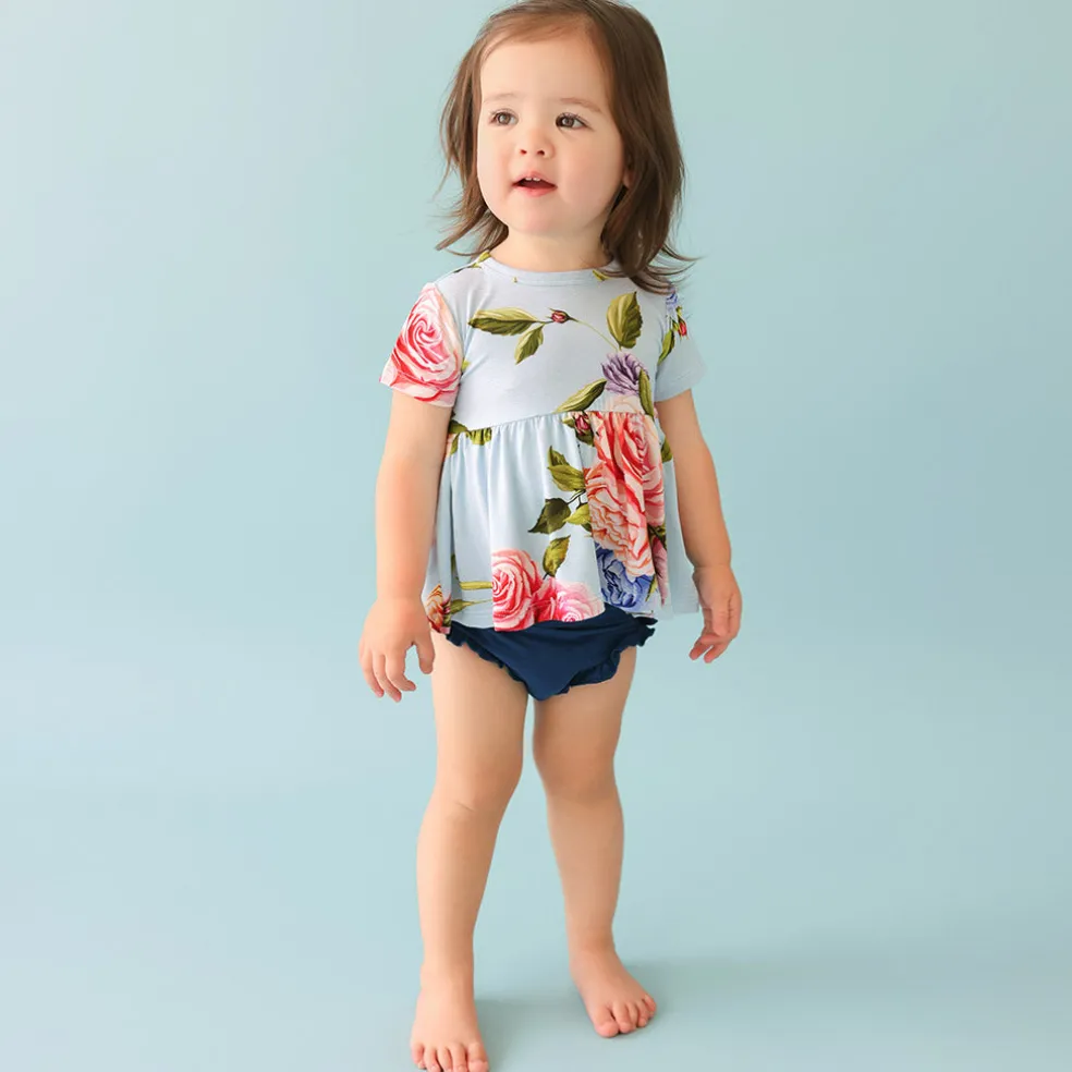 Peplum Ruffled Bummie Set