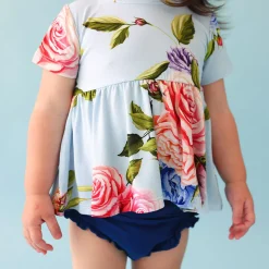 Peplum Ruffled Bummie Set