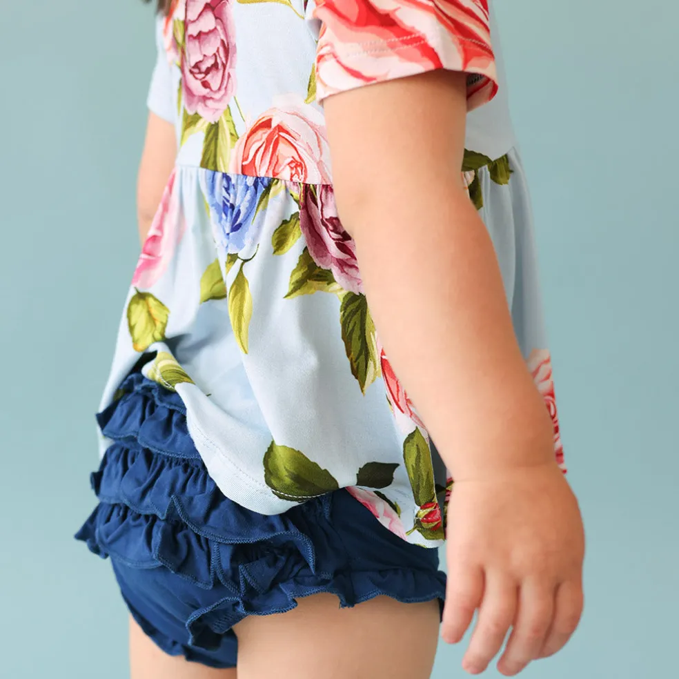 Peplum Ruffled Bummie Set