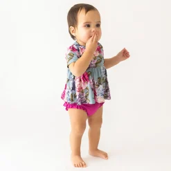 Peplum Ruffled Bummie Set