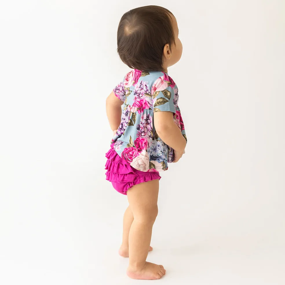 Peplum Ruffled Bummie Set