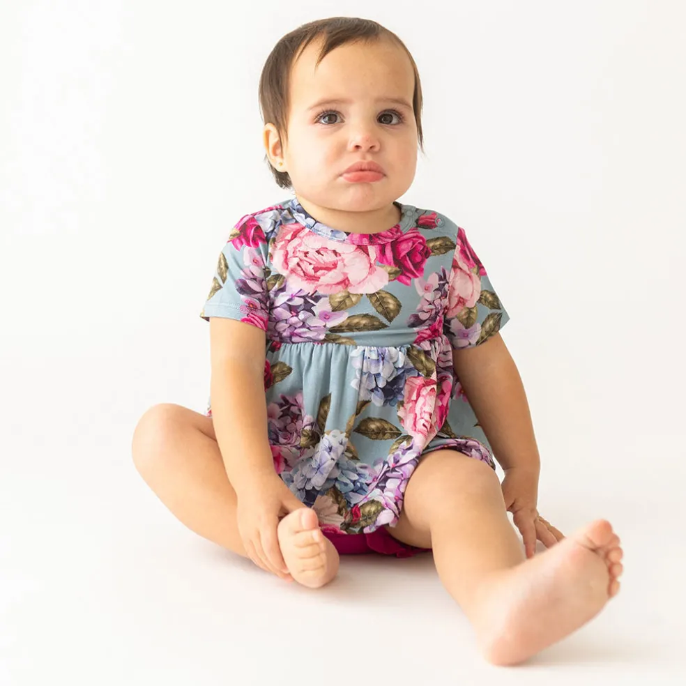 Peplum Ruffled Bummie Set