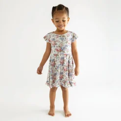 Pointelle Ruffled Twirl Dress