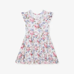 Pointelle Ruffled Twirl Dress