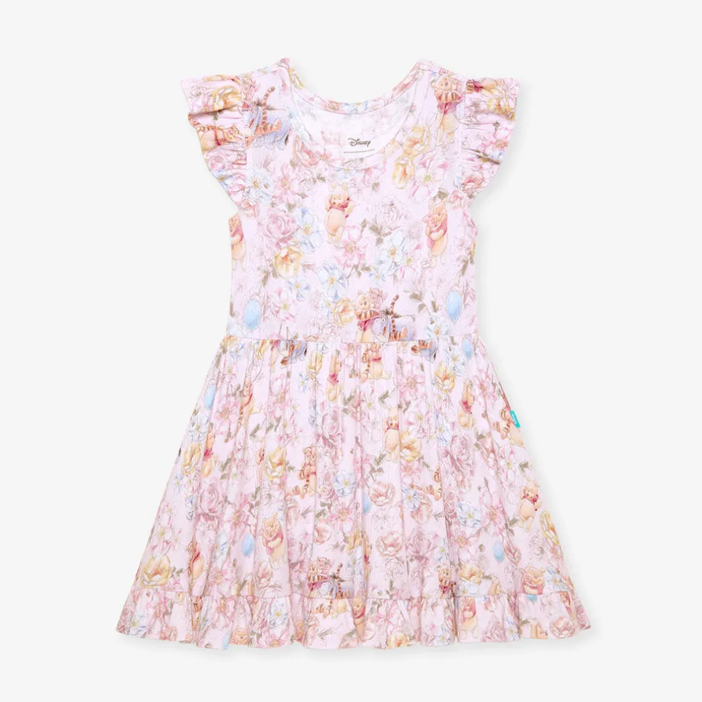 Pointelle Ruffled Twirl Dress
