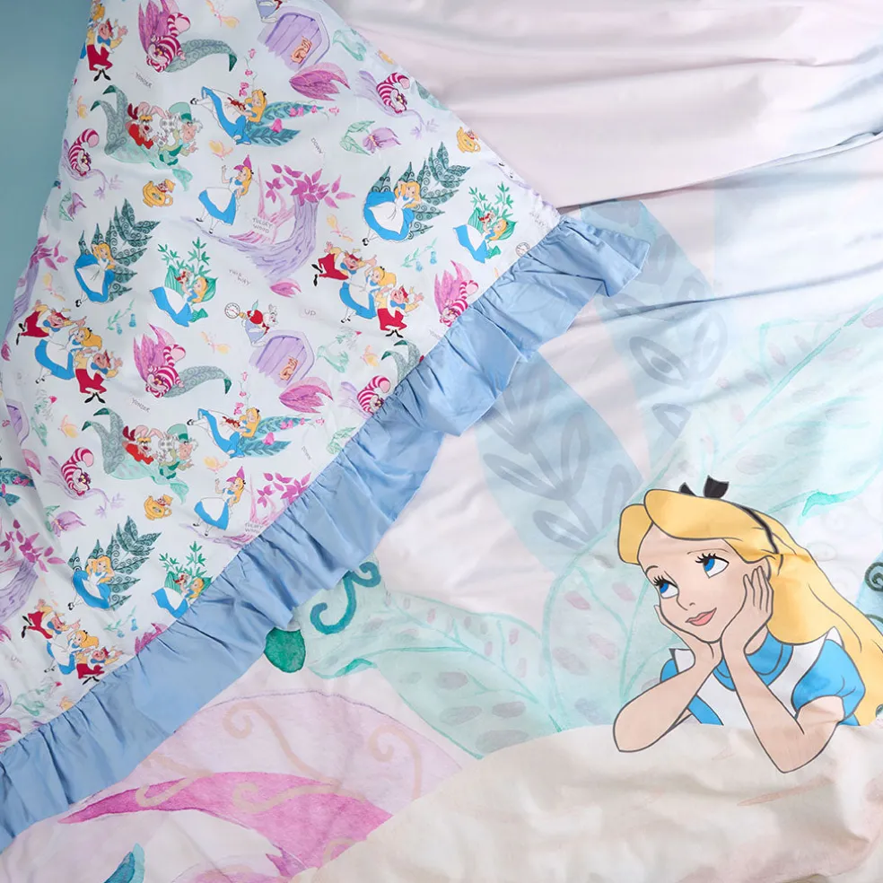 Reversible Ruffled Duvet Cover