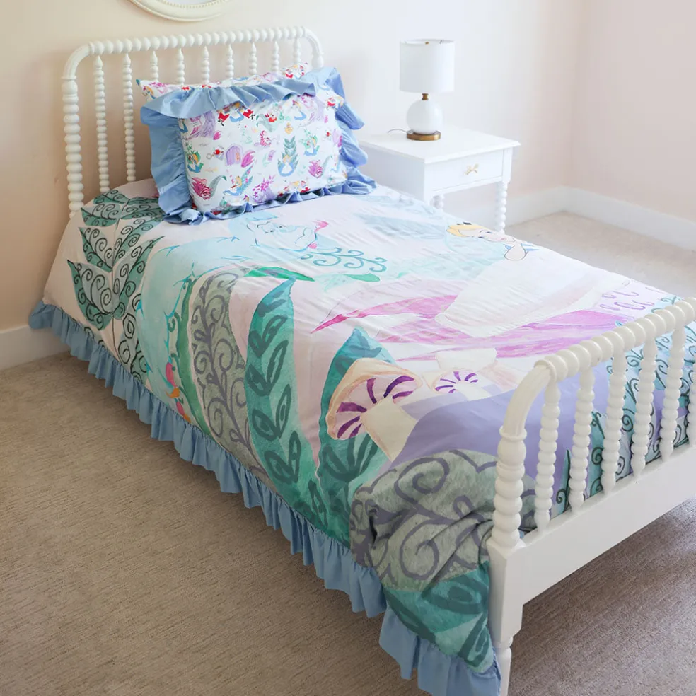 Reversible Ruffled Duvet Cover