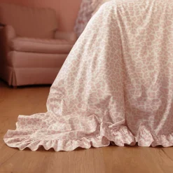 Reversible Ruffled Duvet Cover