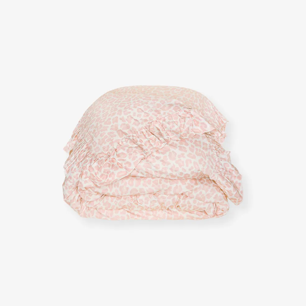 Reversible Ruffled Duvet Cover