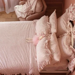 Reversible Ruffled Duvet Cover