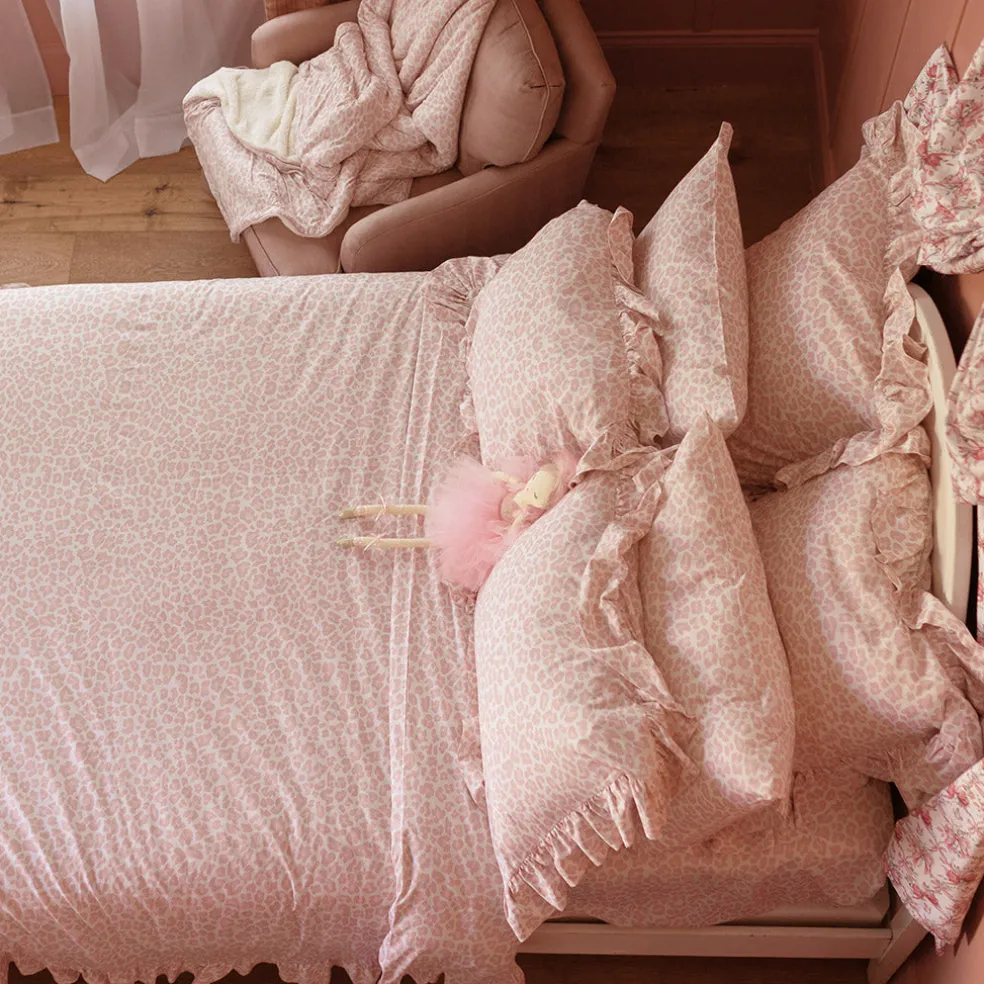 Reversible Ruffled Duvet Cover