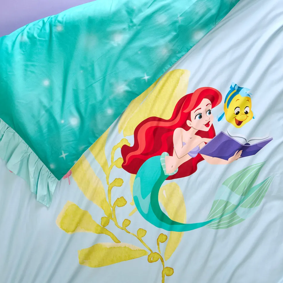 Reversible Ruffled Duvet Cover