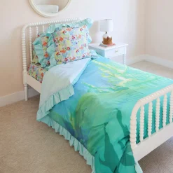 Reversible Ruffled Duvet Cover
