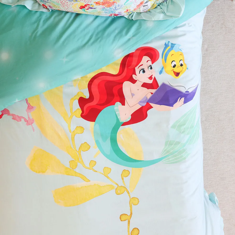Reversible Ruffled Duvet Cover