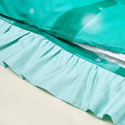 Reversible Ruffled Duvet Cover