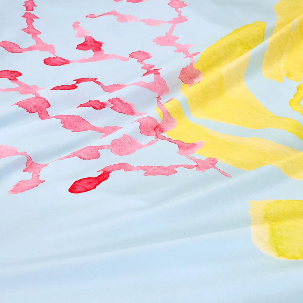 Reversible Ruffled Duvet Cover