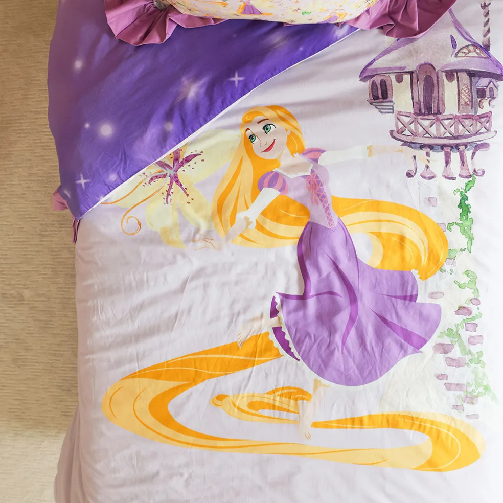 Reversible Ruffled Duvet Cover