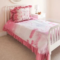 Reversible Ruffled Duvet Cover