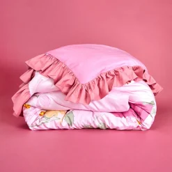 Reversible Ruffled Duvet Cover