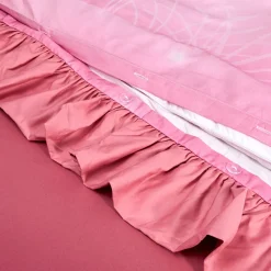 Reversible Ruffled Duvet Cover
