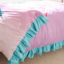 Reversible Ruffled Duvet Cover