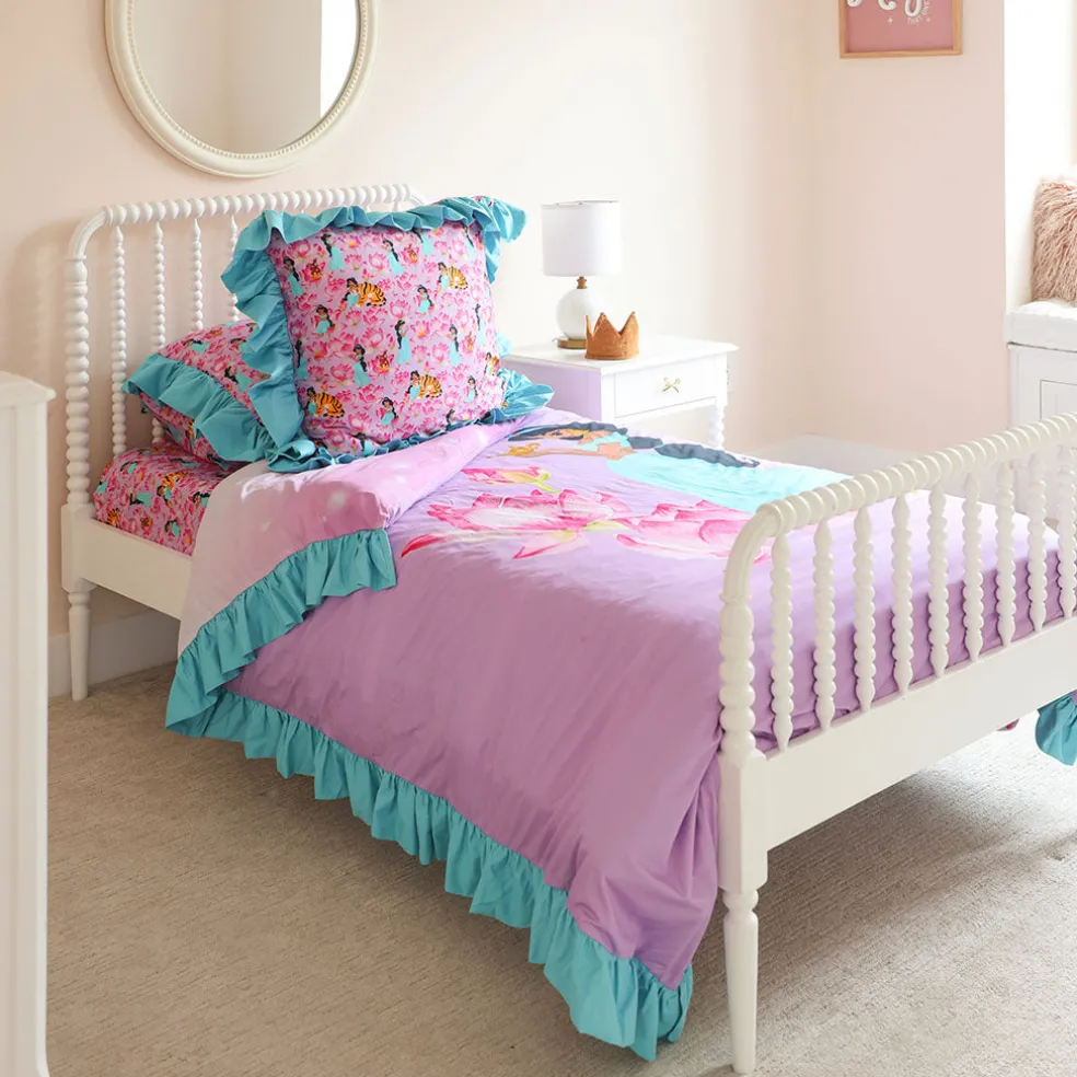 Reversible Ruffled Duvet Cover