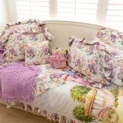 Reversible Ruffled Duvet Cover