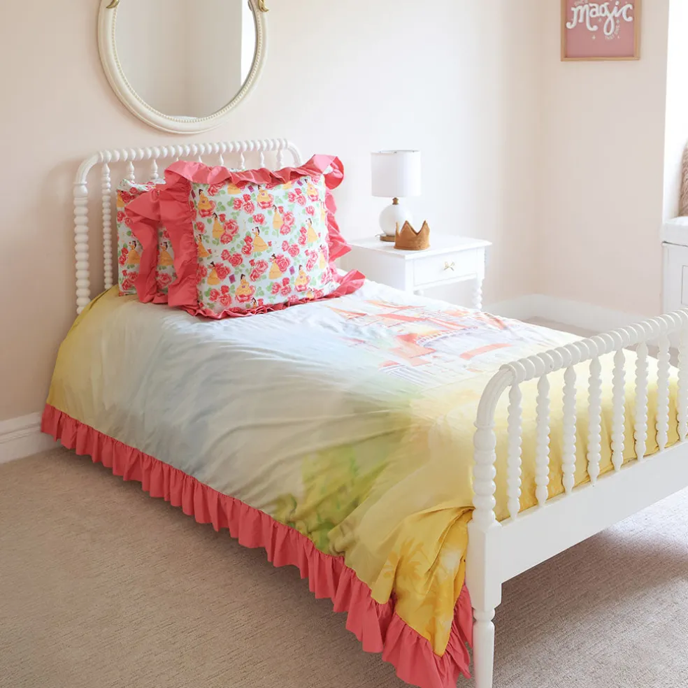 Reversible Ruffled Duvet Cover