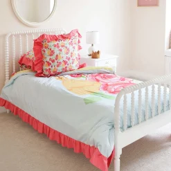 Reversible Ruffled Duvet Cover
