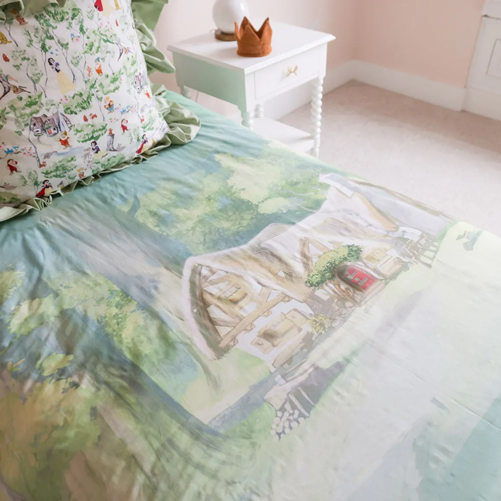 Reversible Ruffled Duvet Cover