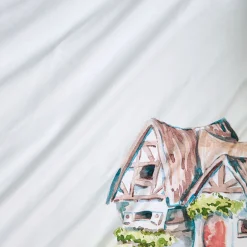 Reversible Ruffled Duvet Cover