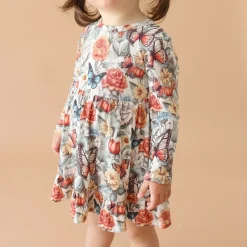 Ruffled Bodysuit Dress