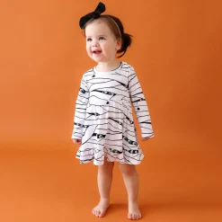 Ruffled Bodysuit Dress