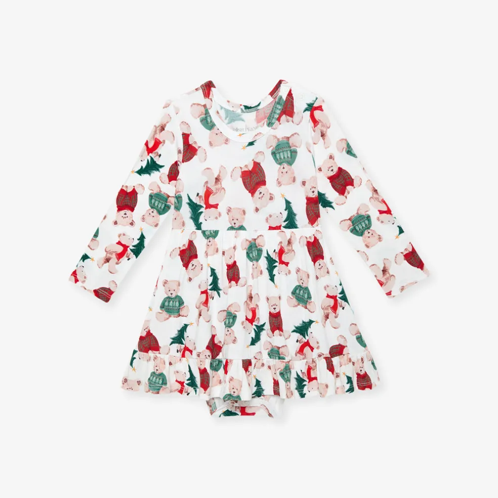 Ruffled Bodysuit Dress