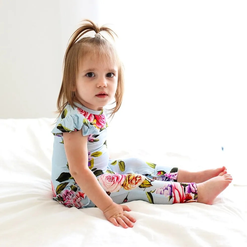 Ruffled Cap Sleeve Romper