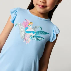 Ruffled Graphic Tee