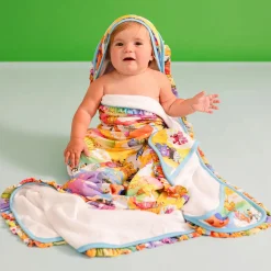 Ruffled Hooded Towel