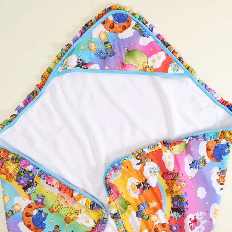 Ruffled Hooded Towel