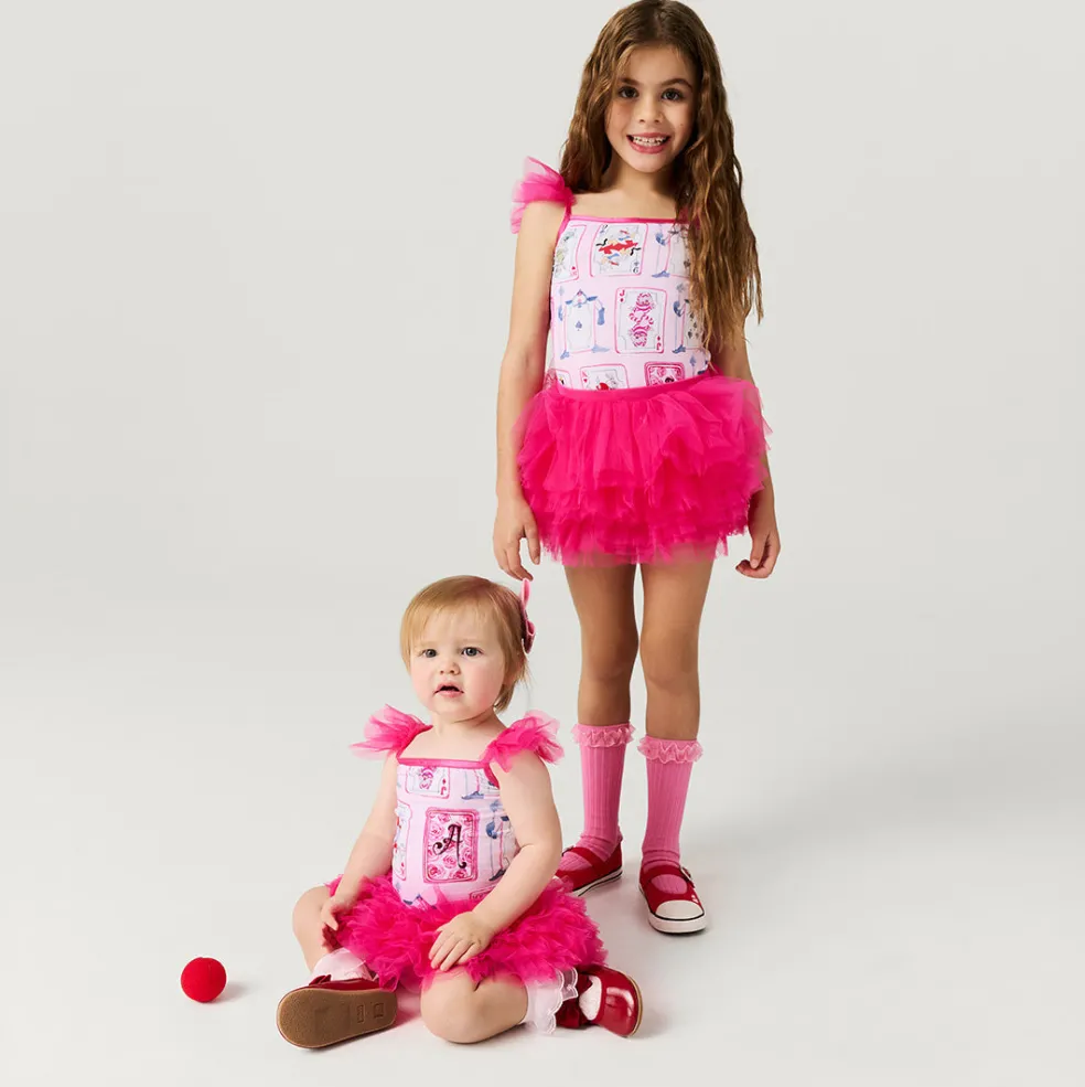 Ruffled Tulle Bodysuit