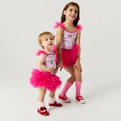 Ruffled Tulle Bodysuit