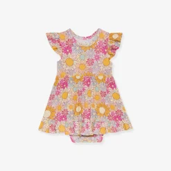 Ruffled Twirl Bodysuit Dress