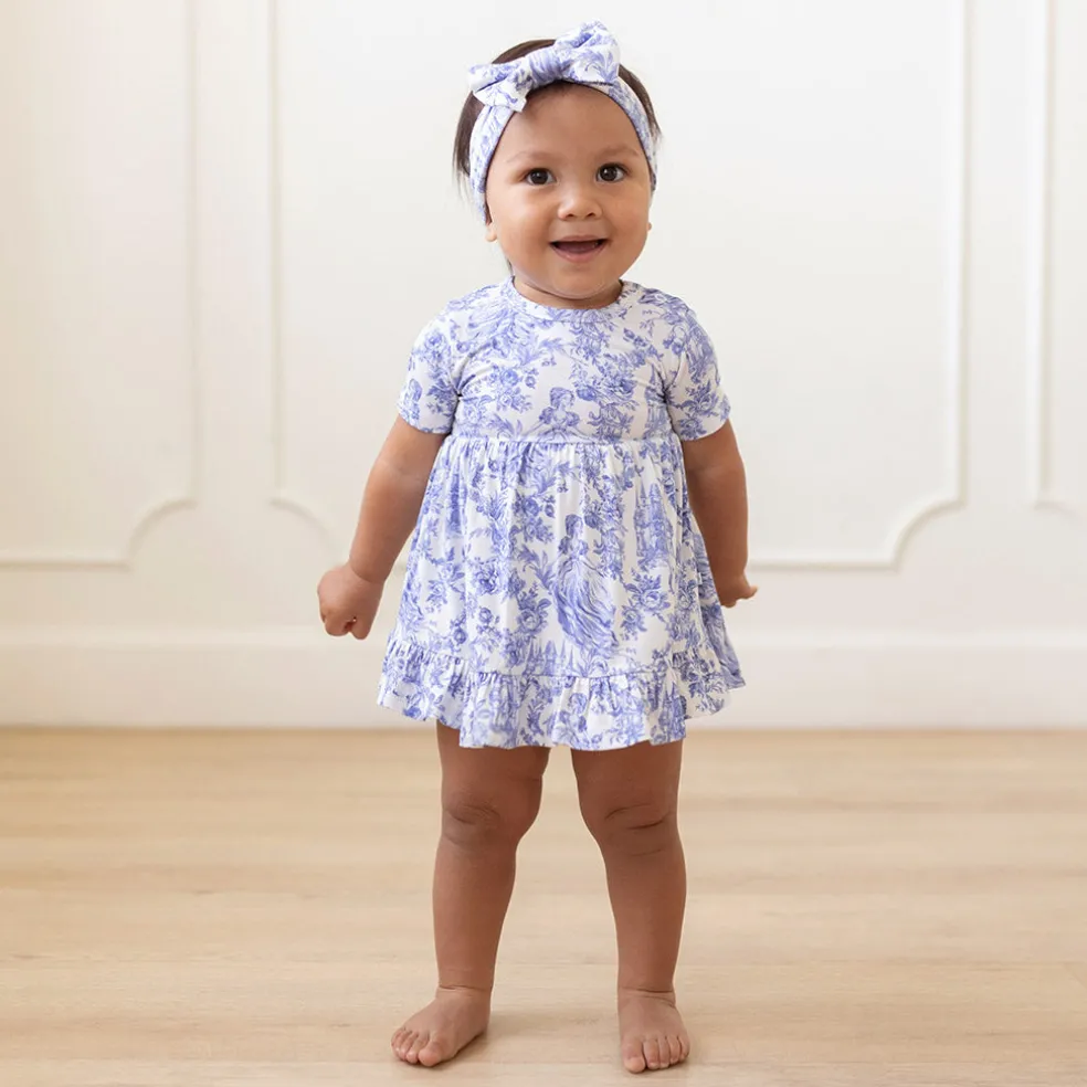 Ruffled Twirl Bodysuit Dress