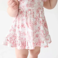 Ruffled Twirl Bodysuit Dress