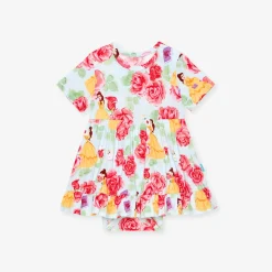 Ruffled Twirl Bodysuit Dress