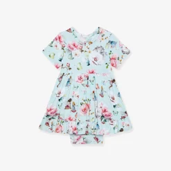 Ruffled Twirl Bodysuit Dress