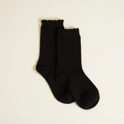 Scallop Crew Socks