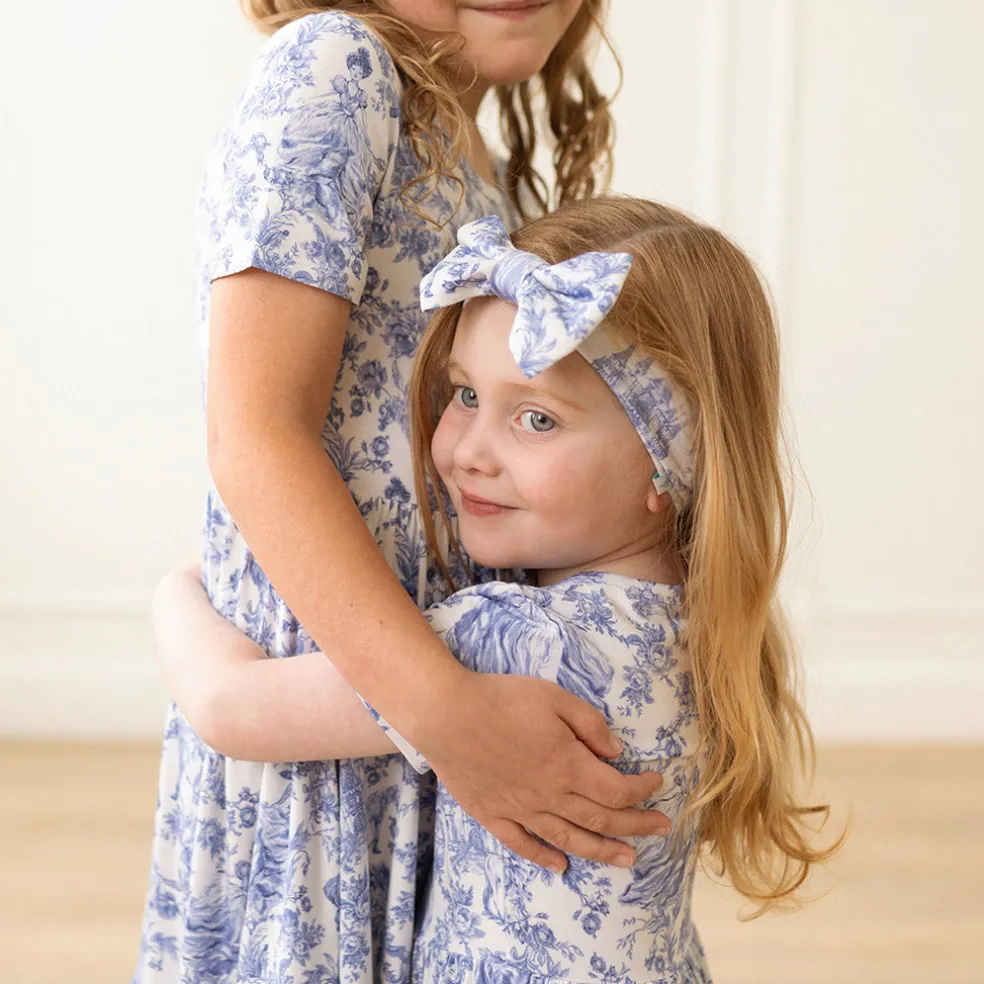 Short Sleeve Ruffled Twirl Dress