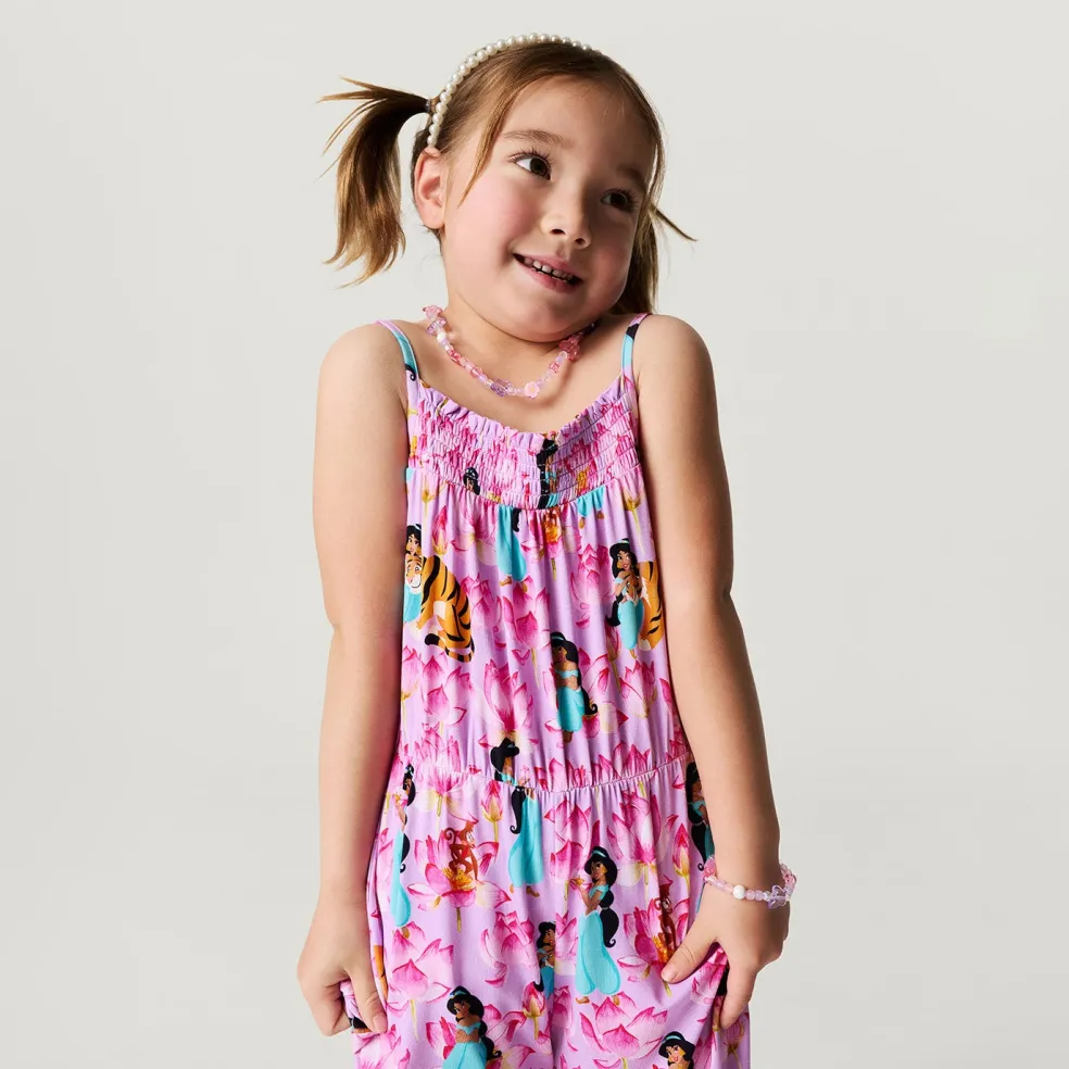 Sleeveless Smocked Jumpsuit