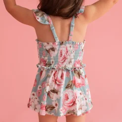 Smocked Babydoll Bummie Set