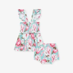 Smocked Babydoll Bummie Set